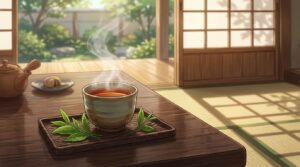 和紅茶 和室でゆっくり一杯